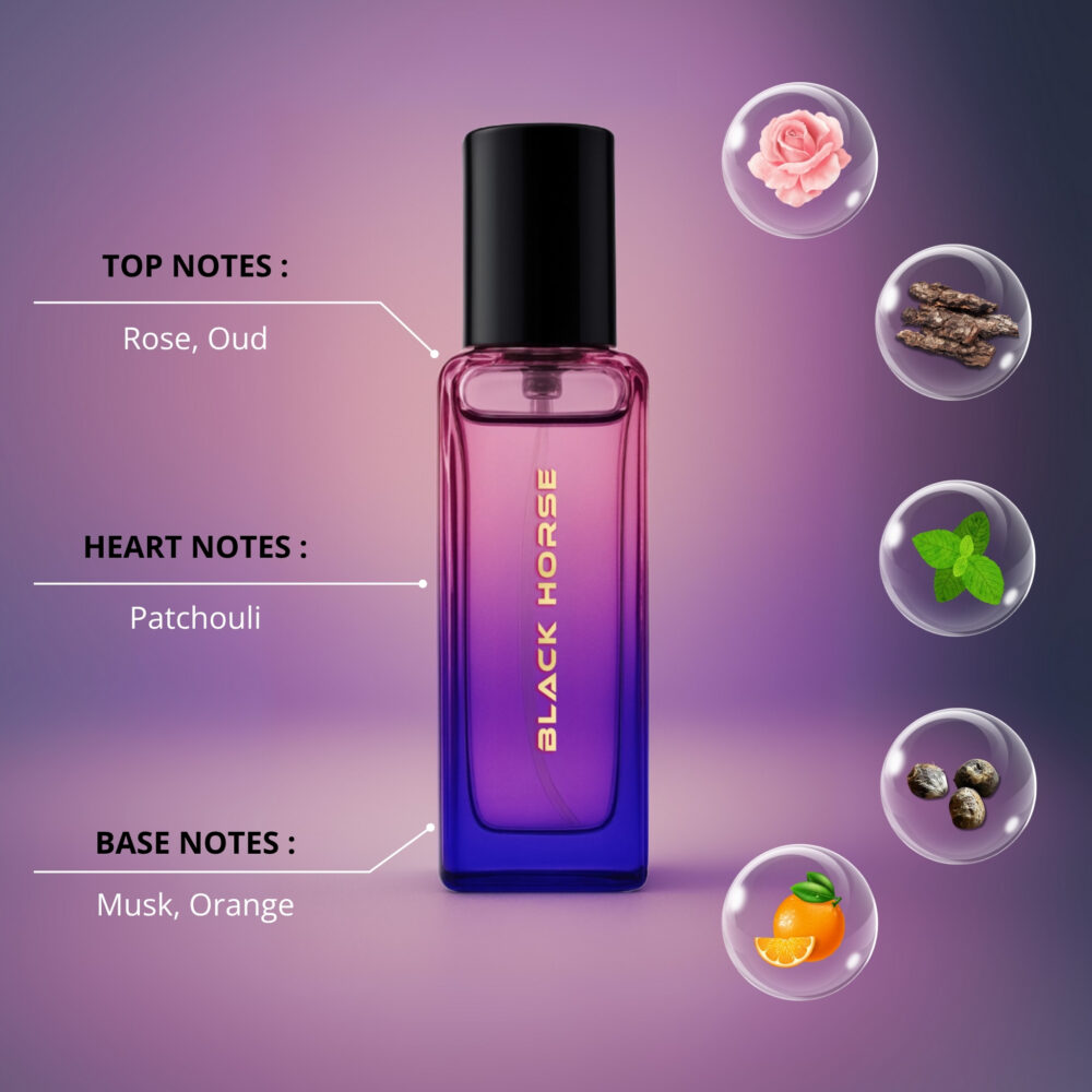 Black Horse Unisex Perfume – 20ML - Image 2