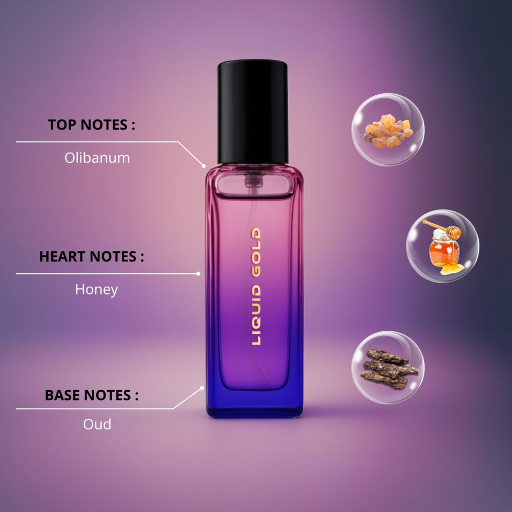 Liquid Gold Unisex Perfume – 20ML - Image 2